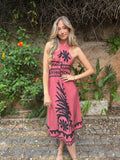 Vestido etnico Uganda Coral