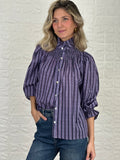 Camisa cuello engomado Morada