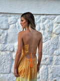 Vestido largo glitter Gisele